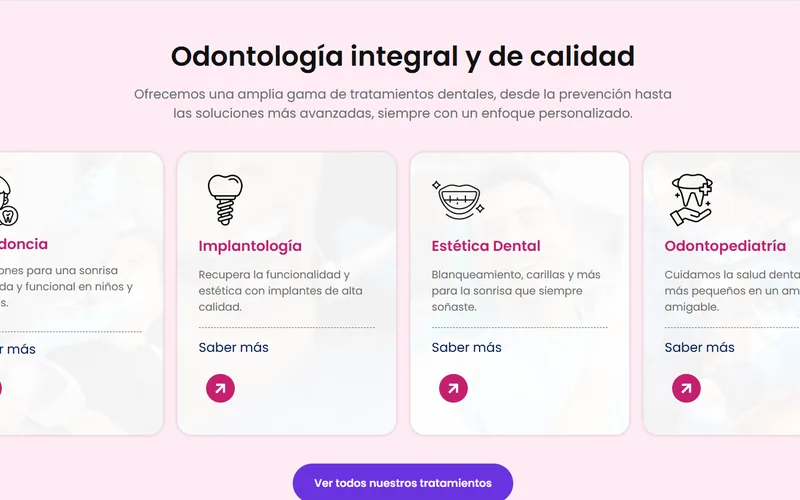 Sitio web de la clínica dental familiar Mar Adell