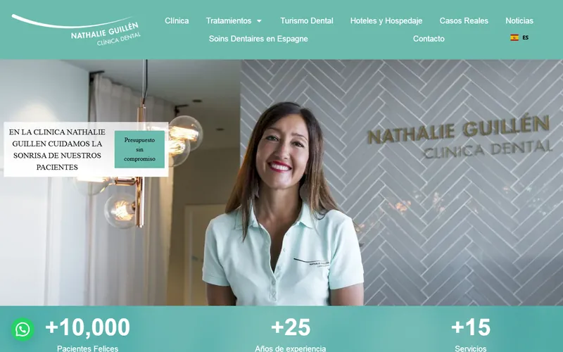 Clínica Dental Nathalie Guillén website