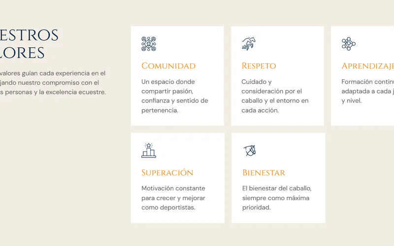 Sitio web del club hípico Club Ecuestre Valencia