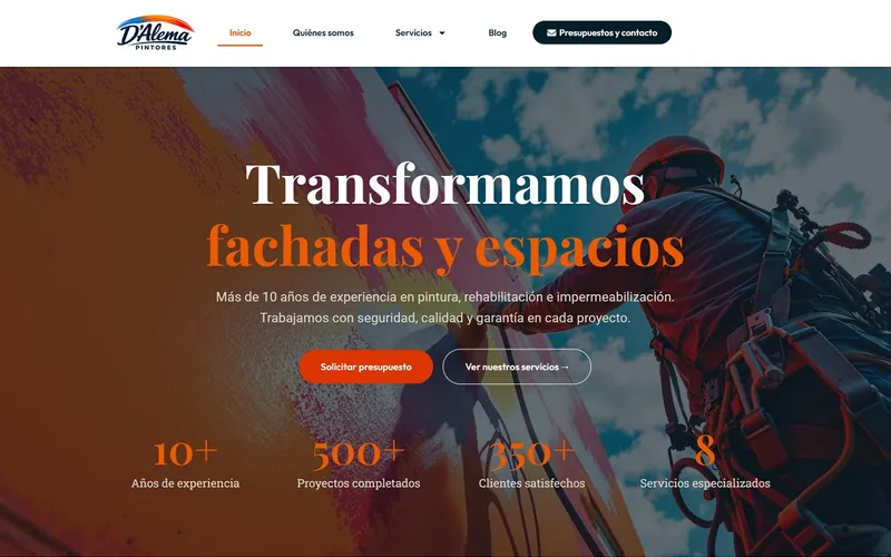 Dalema Pintores painting and building rehabilitation website