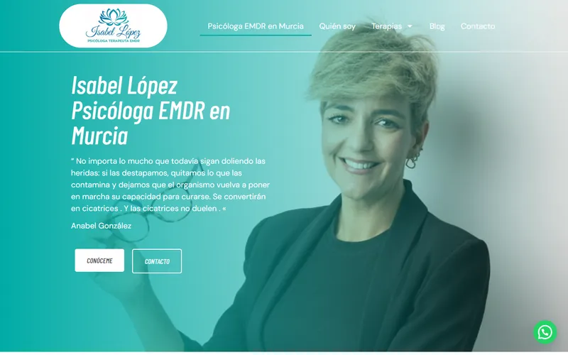 Isabel López EMDR psychologist website