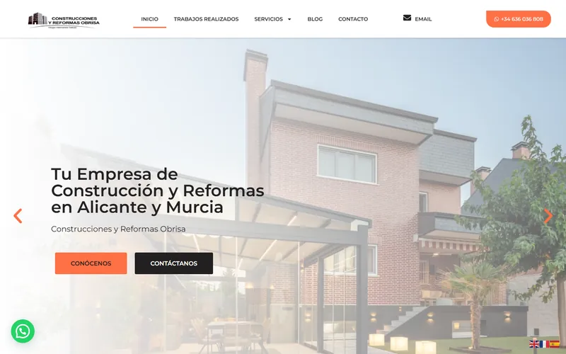 Obrisa Construcciones construction company website