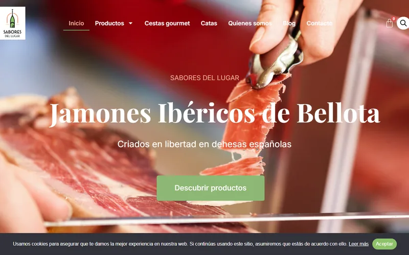 Tienda gourmet WooCommerce Sabores del Lugar