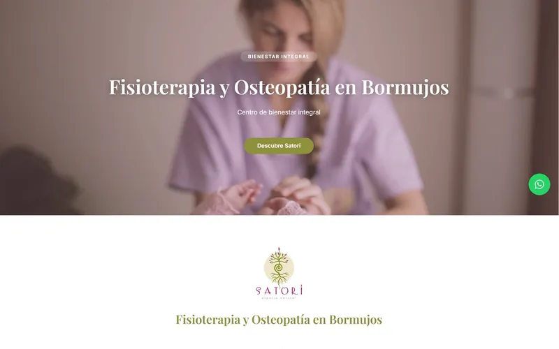 Satori Salud WordPress website built with Elementor by JagpWeb